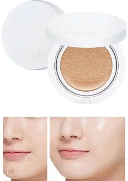 MISSHA Magic Cushion Moist Up SPF 50+ PA+++ doğal görünüm ve yüksek koruma sağlayan cushion fondöten