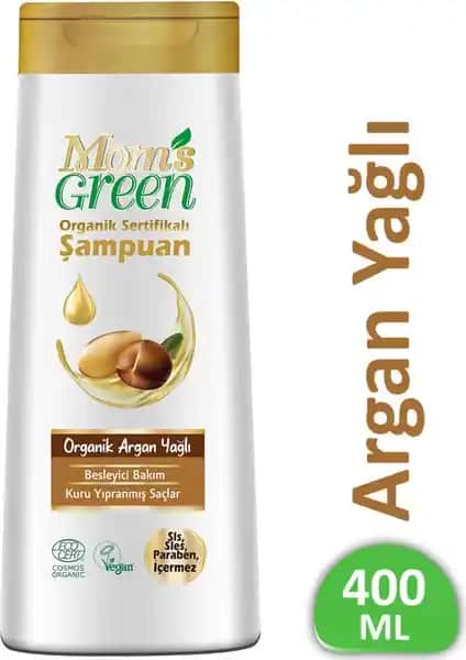 Mom's Green Organik Argan Yağlı Şampuan Doğal ve Besleyici Saç Bakımı İçin Güvenilir Çözüm
