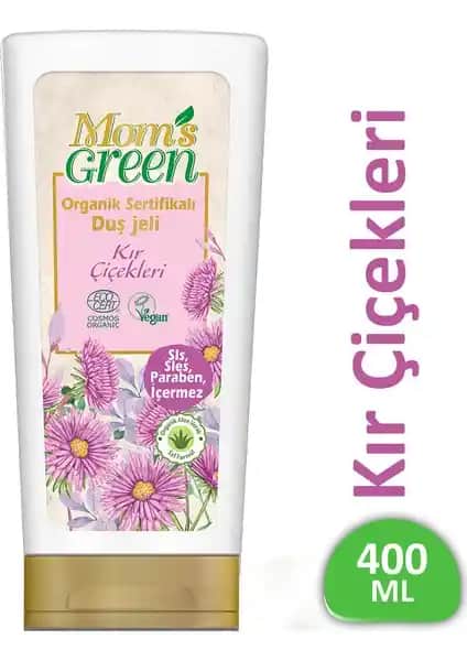 Mom's Green Organik Sertifikalı Duş Jeli Kır Çiçekleri Aromasıyla Ferahlatıcı Temizlik
