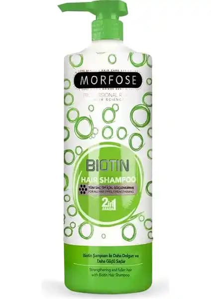 Morfose Şampuan Biotin 1 lt: Saç Güçlendirme ve Parlaklık Sağlayan Doğal Formül