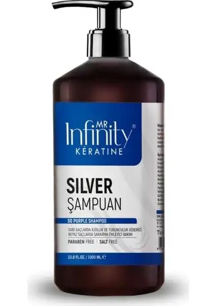 Mr İnfinity Silver Mor Şampuan ile Gri ve Açık Renk Saçlarda Sarı Yansımalar Nötralize Edilir