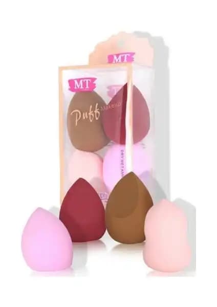 MT Makeuptime Armut Sünger 4'lü Seti Profesyonel ve Pratik Makyaj Uygulamaları İçin