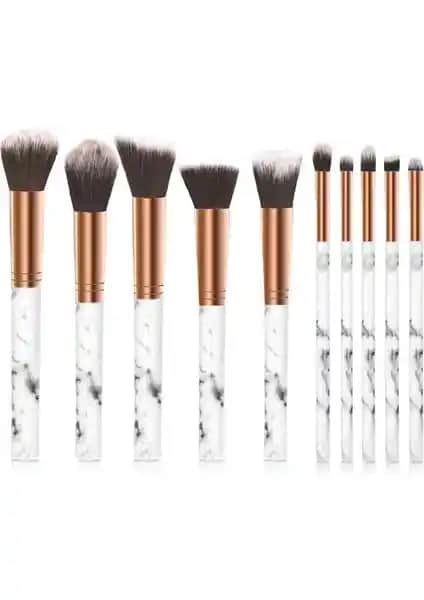 MUJGAN 10'lu Makyaj Fırça Seti: Şık Tasarım ve Yüksek Kalite ile Profesyonel Kullanım