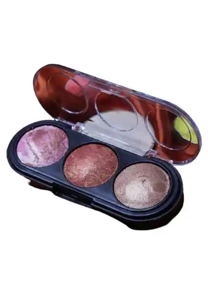 MUJGAN 3'lü Terracota Allık: Doğal Görünüm ve Uzun Süre Dayanan Makyaj Ürünü