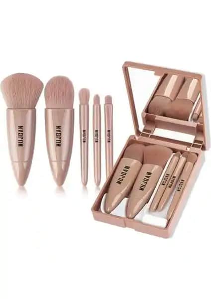 Mujgan Profesyonel Taşınabilir Aynalı Makyaj Fırça Seti ile Mükemmel Sonuçlar Elde Edin