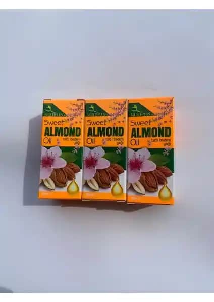 Multiplus Tatlı Badem Yağı 30ML 3'lü Set Doğal Cilt ve Saç Bakımı İçin Güçlü Çözüm