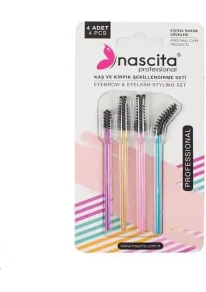 Nascita 4'lü Kaş ve Kirpik Şekillendirme Seti Profesyonel ve Pratik Kullanım İçin Uygun