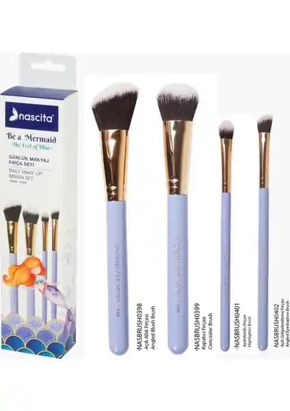 Nascita Be a Mermaid Günlük Makyaj Fırça Seti Pratik ve Şık Tasarımıyla Günlük Kullanım İçin Uygun