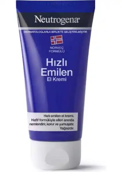 Neutrogena Hızlı Emilen El Kremi 75ML: Yumuşatıcı ve Nemlendirici Cilt Bakım Ürünü