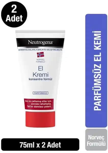 Neutrogena Norveç Formülü El Kremi Kuru ve Hassas Ciltler İçin Yoğun Nemlendirme