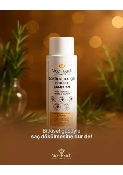 Nice Touch Bitkisel Kepek Karşıtı Şampuan Saç Sağlığı ve Doğal Bakım İçin