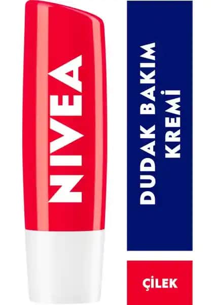 Nivea Çilek Dudak Bakım Kremi: Doğal Parlaklık ve Nem Sağlayan Günlük Dudak Bakım Ürünü