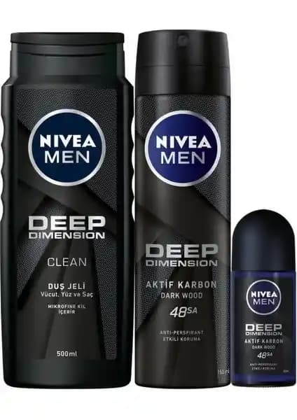 Nivea Men Deep Dimension Seti: Erkekler için Pratik ve Etkili Bakım Çözümü