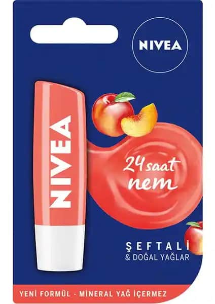 Nivea Şeftali Dudak Bakım Kremi: Nemlendirici ve Doğal Dudak Bakımı Çözümü