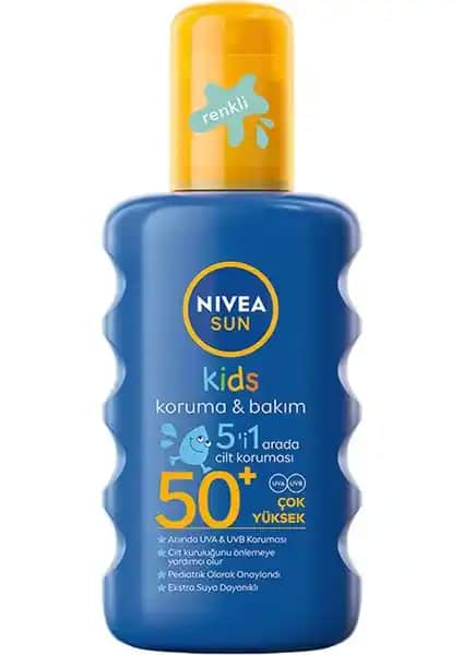 Nivea Sun Kids SPF 50+ Güneş Koruyucu Çocuklar İçin Yüksek Koruma ve Kolay Kullanım Özelliği ile