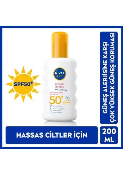 Nivea Sun SPF 50+ Hassas Güneş Koruyucu Sprey Detayları ve Kullanım Önerileri