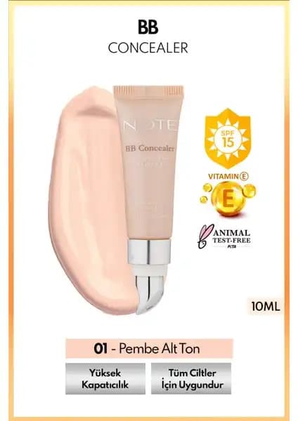 Note Cosmetics BB Concealer SPF 15 Göz Çevresi Kapatıcı ve Güneş Koruyucu Ürün