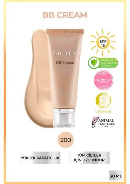 Note Cosmetics BB Krem SPF 15 ile Çok Yönlü Cilt Bakımı ve Makyaj Ürünü