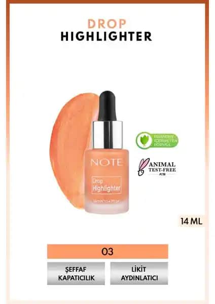 Note Cosmetics Drop Highlighter: Doğal Işıltı ve Canlılık İçin Mükemmel Bir Seçenek