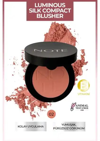 Note Cosmetics Luminous Silk Compact Allık: Doğal ve Parlak Göz Alıcı Makyaj İçin Ideal