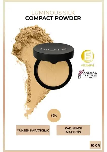 Note Cosmetics Luminous Silk Compact Powder ile doğal ve parlak makyaj deneyimi