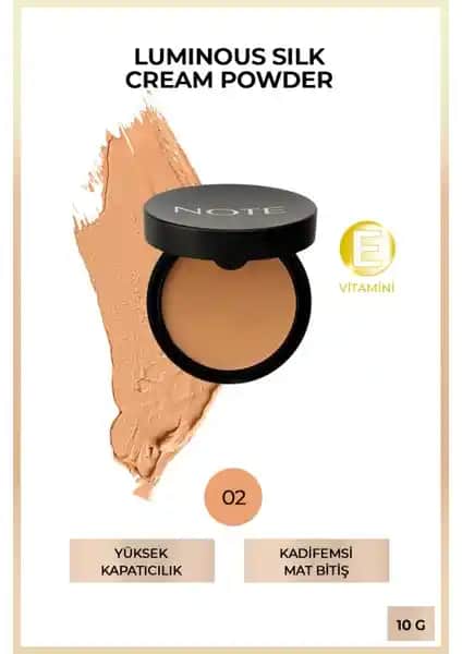 Note Cosmetics Luminous Silk Cream Powder: Doğal ve Mat Görünüm Sağlayan Makyaj Ürünü