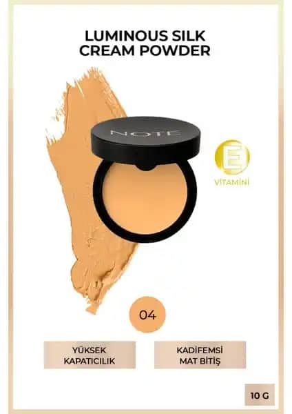 Note Cosmetics Luminous Silk Cream Powder: Yüksek Kapatıcılık ve Doğal Mat Bitişli Pudra Fondöteni