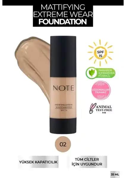 Note Cosmetics Note Mattifying Extreme Wear Fondöten: Yüksek Kapatıcılık ve Mat Bitiş Özelliğiyle Günlük Kullanım
