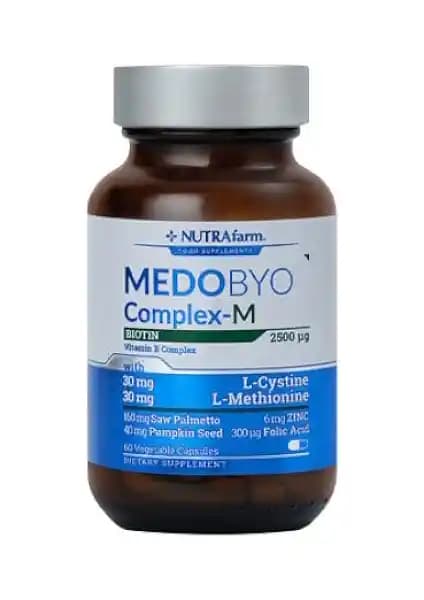 Nutrafarm Medobiocomplex-E 60 Kapsül Biotin Şampuan ile Saç Sağlığını Güçlendiren Takviye Ürünü