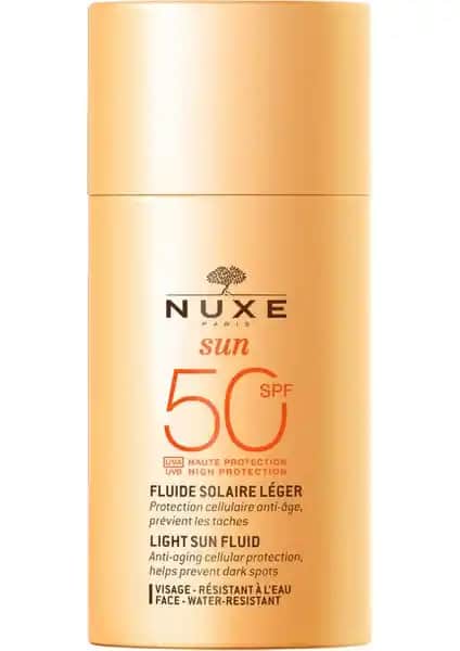 Nuxe Sun Light Fluid High Protection SPF50: Yüksek Koruma ve Hafiflik Sunan Güneş Kremi