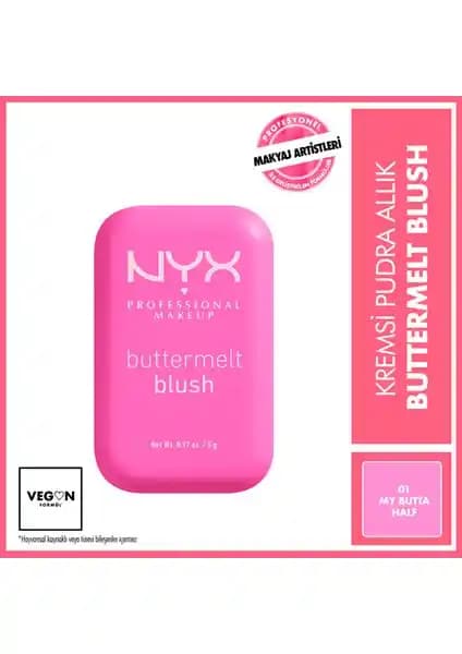 NYX Buttermelt Allık: Kalıcılığı ve Doğal Görünümüyle Makyajda Öne Çıkan Ürün