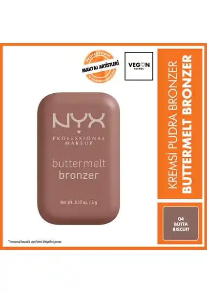 NYX Buttermelt Bronzer 04 Butta Biscuit doğal ve kalıcı makyaj için ideal seçim