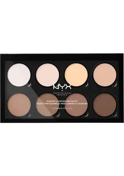 NYX Profesyonel Makyaj Highlight & Contour Paleti: Yüz Hatlarınızı Vurgulayan Vegan Formüllü Makyaj Seti