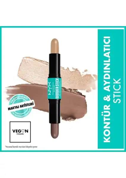 NYX Wonder Stick Çift Taraflı Kontür ve Aydınlatıcı Sticki Profesyonel ve Pratik Kullanım İçin