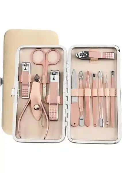 Ocean Çantalı Paslanmaz Çelik Manikür ve Pedikür Seti: Seyahat ve Günlük Kullanım İçin Uygun