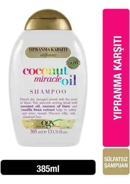 OGX Yıpranma Karşıtı Coconut Miracle Oil Sülfatsız Şampuan İncelemesi ve Kullanıcı Yorumları