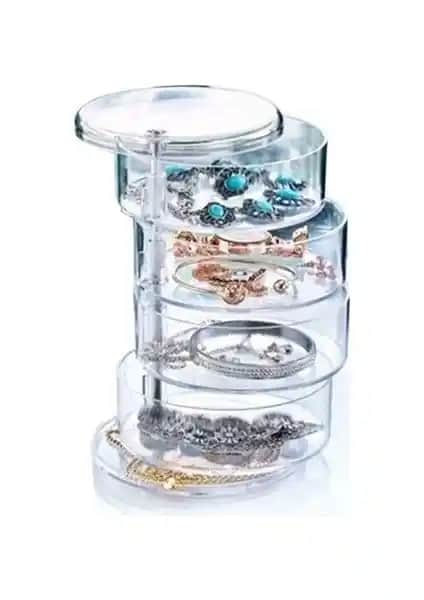 Oktay Bee Home Silindir 4 Katlı Dönebilen Kozmetik ve Takı Düzenleyici Özellikleri ve Kullanım Avantajları