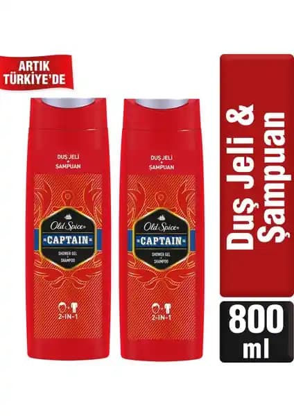 Old Spice Captain Duş Jeli ve Şampuan: Denizlerin Gücü ve Erkek Zarafeti Bir Arada