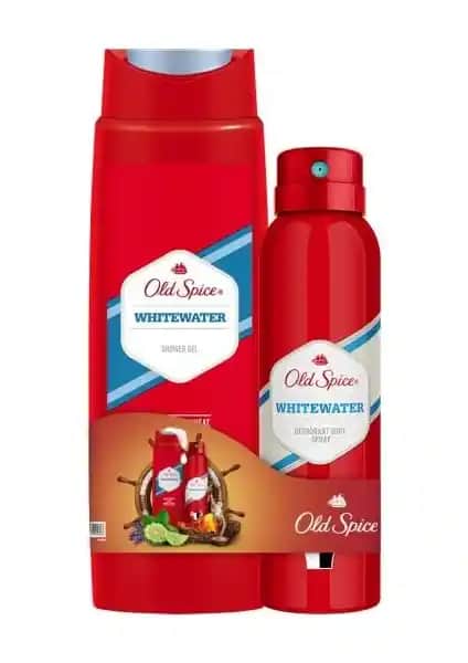 Old Spice Whitewater Erkek Bakım Seti 250 ml duş jeli ve 150 ml deodorant ile tazelik sağlar