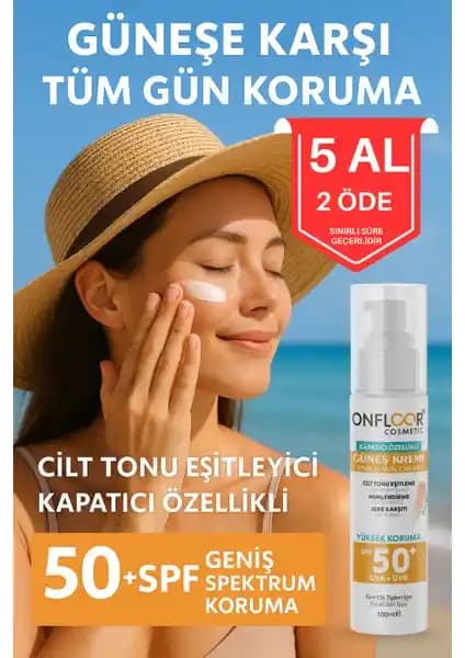 Onfloor Güneş Kremi SPF 50+ Tinted: Yüksek Koruma ve Doğal Parlaklık Sunan Cilt Bakım Ürünü