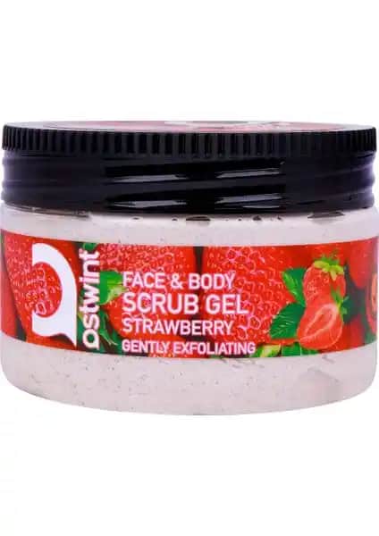 Ostwint Çilekli Scrub Gel 300ml Doğal ve Etkili Cilt Temizliği Ürünü