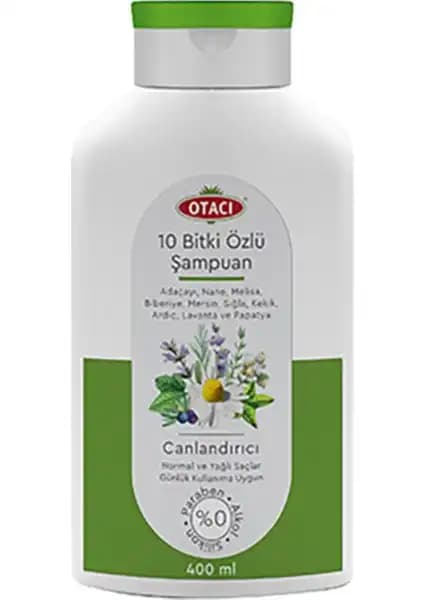 Otacı 400ML 10 Bitki Canlı ve Normal Saçlar İçin Doğal Şampuan Ürün Tanıtımı
