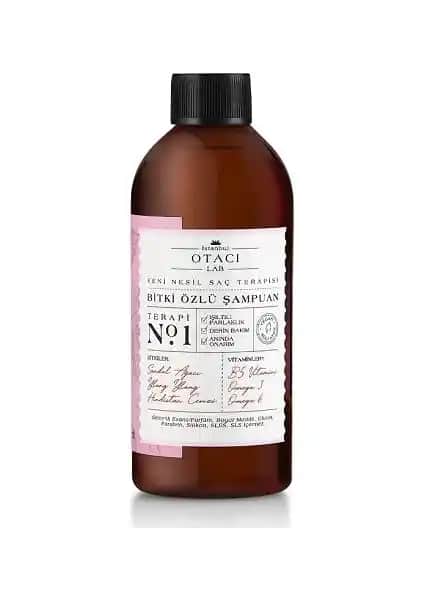 Otacı Lab Terapi No:1 Parlaklık Verici Bitki Özlü Şampuan Doğal ve Sülfatsız Saç Bakım Ürünü