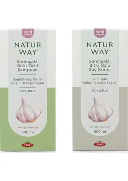 Otacı Naturway Sarımsaklı Bitki Özlü Şampuan ve Saç Kremi ile Doğal Saç Bakımında Yeni Dönem