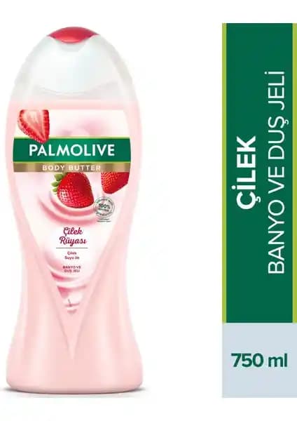 Palmolive Body Butter Çilek Rüyası: Doğal İçerikli Lüks Duş Jeli ve Cilt Bakım Ürünü