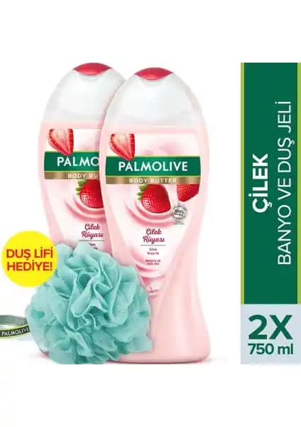 Palmolive Çilek Rüyası Body Butter Duş Jeli: Doğal ve Kremsi Temizlik Deneyimi