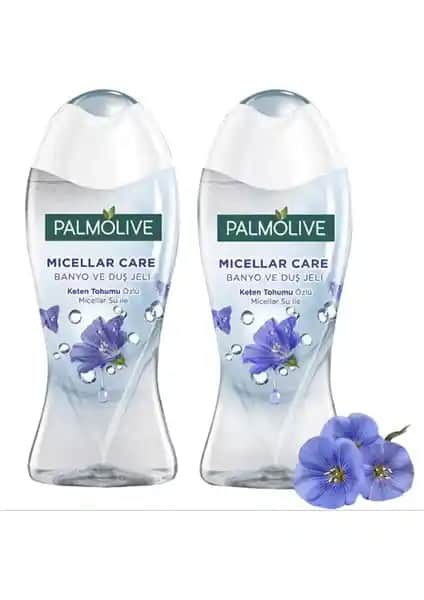 Palmolive Micellar Care Keten Tohumu Özlü Banyo ve Duş Jeli - Doğal ve Etkili Temizlik Çözümü