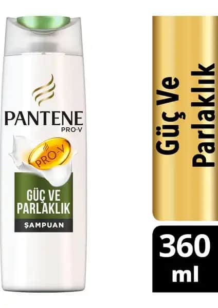 Pantene Doğal Sentez Güç ve Parlaklık Şampuanı İnce Telli Saçlar İçin Günlük Bakım Ürünü