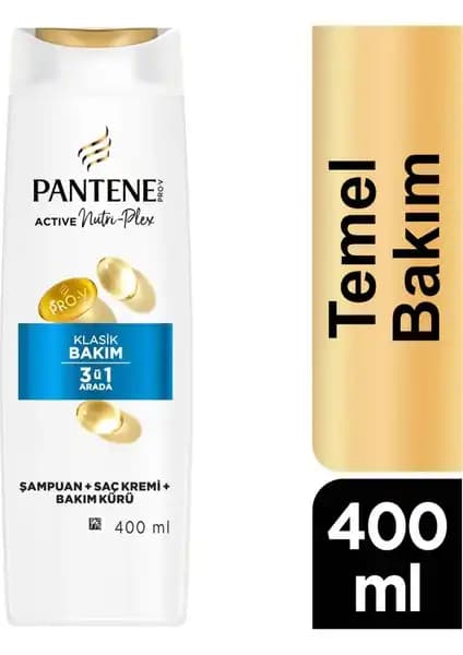 Pantene Temel Bakım 3'ü 1 Arada Şampuan: Saç Sağlığını Güçlendiren ve Parlaklık Katan Ürün