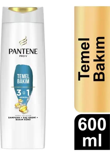 Pantene Temel Bakım 3'ü 1 Arada Şampuan: Sağlıklı ve Parlak Saçlar İçin Pratik Çözüm